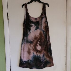 Tie-Dye Sleeveless Women's Dress/Cover Up